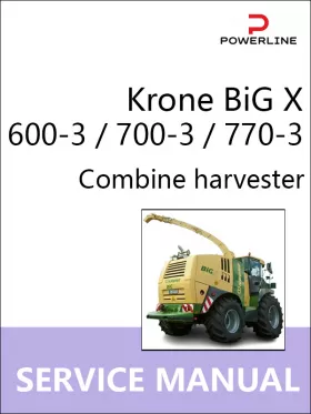 Книга по ремонту комбайна Krone BiG X 600-3 / 700-3 / 770-3