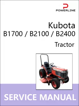 Книга по ремонту трактора Kubota B1700 / B2100 / B2400