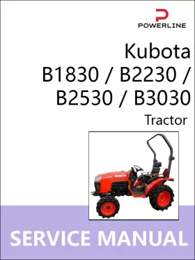 Книга по ремонту трактора Kubota B1830 / B2230 / B2530 / B3030