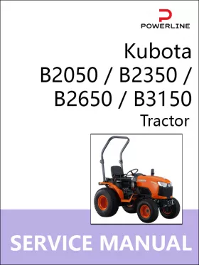 Книга по ремонту трактора Kubota B2050 / B2350 / B2650 / B3150