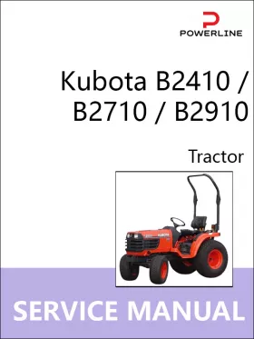Книга по ремонту трактора Kubota B2410 / B2710 / B2910