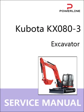 Книга по ремонту экскаватора Kubota KX080-3