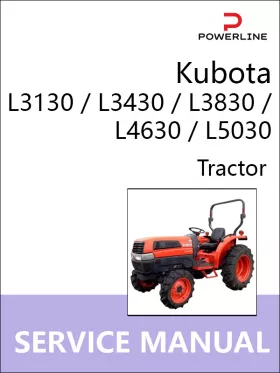 Книга по ремонту трактора Kubota L3130 / L3430 / L3830 / L4630 / L5030