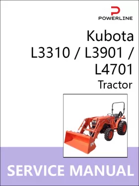 Книга по ремонту трактора Kubota L3310 / L3901 / L4701