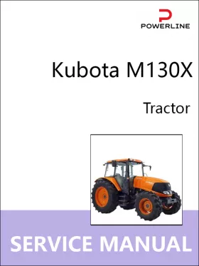 Книга по ремонту трактора Kubota M130X