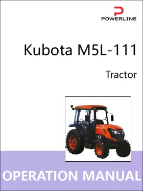 Книга по эксплуатации и техническому обслуживанию трактора Kubota M5L-111