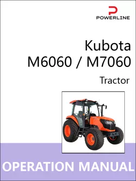 Книга по эксплуатации и техническому обслуживанию трактора Kubota M6060 / M7060