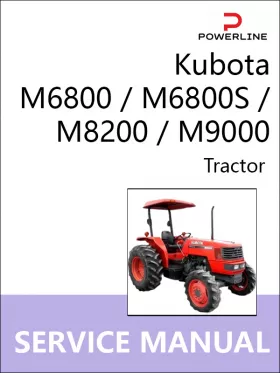 Книга по ремонту трактора Kubota M6800 / M6800S / M8200 / M9000