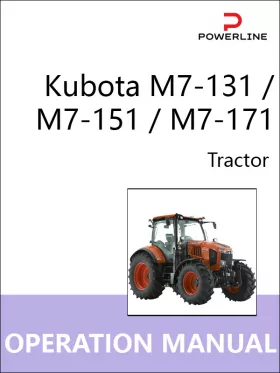 Книга по эксплуатации и техническому обслуживанию трактора Kubota M7-131 / M7-151 / M7-171