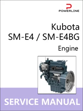 Книга по ремонту двигателя Kubota SM-E4 / SM-E4BG
