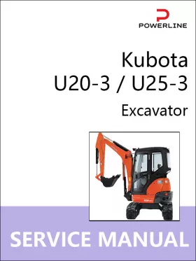 Книга по ремонту экскаватора Kubota U20-3 / U25-3