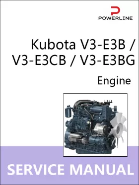 Книга по ремонту двигателя Kubota V3-E3B / V3-E3CB / V3-E3BG