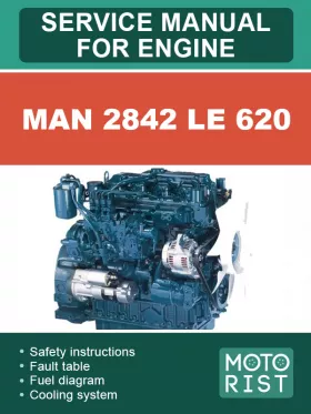 Книга по ремонту двигателя MAN 2842 LE 620