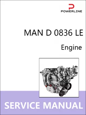 Книга по ремонту двигателя MAN D 0836 LE