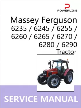 Книга по ремонту трактора Massey Ferguson 6235 / 6245 / 6255 / 6260 / 6265 / 6270 / 6280 / 6290