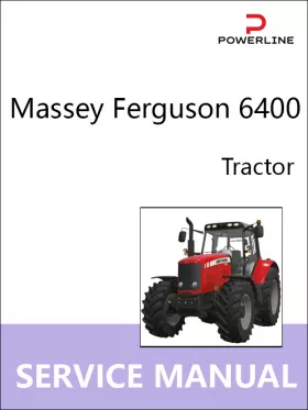 Книга по ремонту трактора Massey Ferguson 6400
