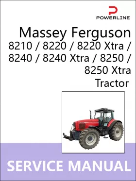 Книга по ремонту трактора Massey Ferguson 8210 / 8220 / 8220 Xtra / 8240 / 8240 Xtra / 8250 / 8250 Xtra