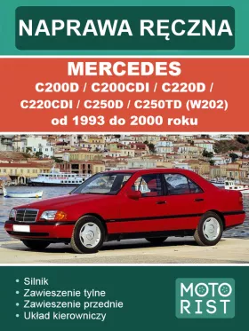 Книга по ремонту Mercedes C200D / C200CDI / C220D / C220CDI / C250D / C250TD (W202) с 1993 по 2000 год (на польском языке)