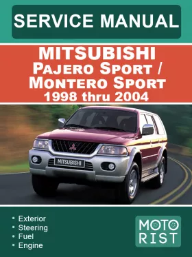 Книга по ремонту Mitsubishi Pajero Sport / Montero Sport  с 1998 по 2004 год