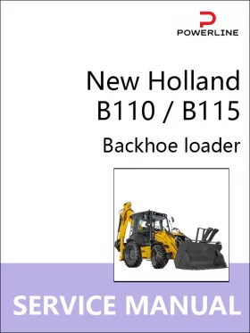 Книга по ремонту экскаватора-погрузчика New Holland B110 / B115