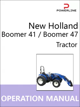 Книга по эксплуатации и техническому обслуживанию трактора New Holland Boomer 41 / Boomer 47