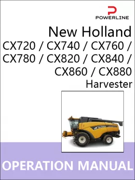 Книга по ремонту комбайна New Holland CX720 / CX740 / CX760 / CX780 / CX820 / CX840 / CX860 / CX880