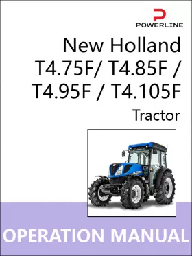 Книга по эксплуатации и техническому обслуживанию трактора New Holland T4.75F / T4.85F / T4.95F / T4.105F