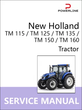 Книга по ремонту трактора New Holland TM 115 / TM 125 / TM 135 / TM 150 / TM 160