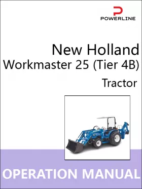 Книга по эксплуатации и техническому обслуживанию трактора New Holland Workmaster 25 (Tier 4B)