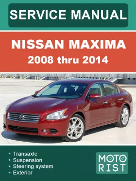 Книга по ремонту Nissan Maxima с 2008 по 2014 год, 2 части