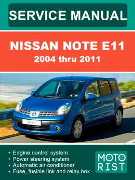 Книга по ремонту Nissan Note E11 с 2004 по 2011 год