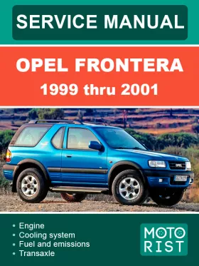 Книга по ремонту Opel Frontera с 1999 по 2001 год
