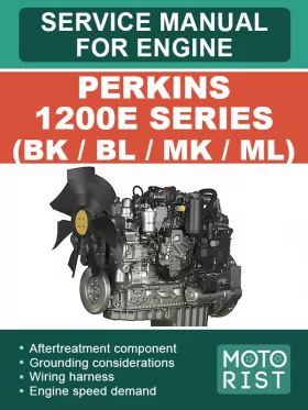 Книга по ремонту двигателей Perkins 1200E Series (BK / BL / MK / ML)