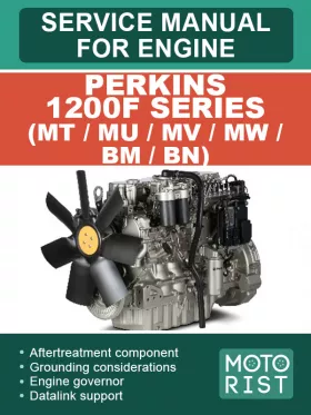Книга по ремонту двигателей Perkins 1200F Series (MT / MU / MV / MW / BM / BN)