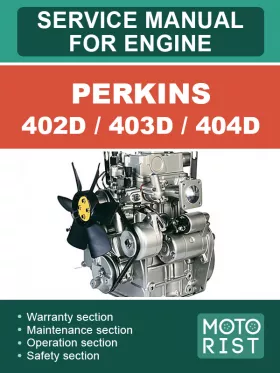 Книга по ремонту двигателей Perkins 402D / 403D / 404D