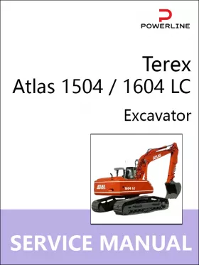 Книга по ремонту экскаватора Terex Atlas 1504 / 1604 LC