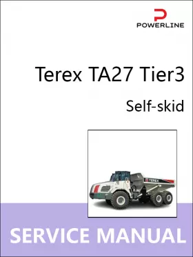 Книга по ремонту самосвала Terex TA27 Tier3