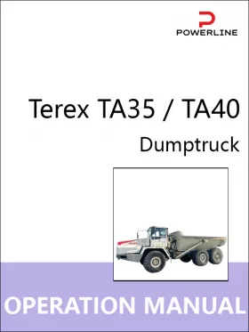 Книга по эксплуатации и техническому обслуживанию самосвала Terex TA35 / TA40