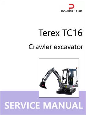 Книга по ремонту экскаватора Terex TC16