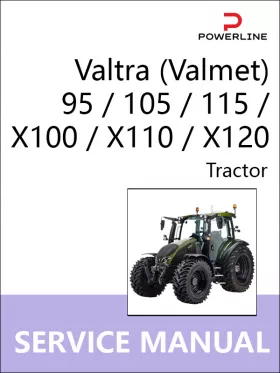 Книга по ремонту трактора Valtra (Valmet) 95 / 105 / 115 / X100 / X110 / X120