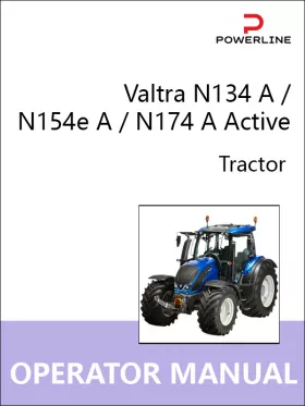 Книга по эксплуатации и техническому обслуживанию трактора Valtra N134 A / N154e A / N174 A Active