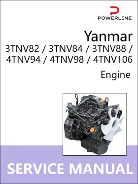 Книга по ремонту двигателей Yanmar 3TNV82 / 3TNV84 / 3TNV88 / 4TNV94 / 4TNV98 / 4TNV106