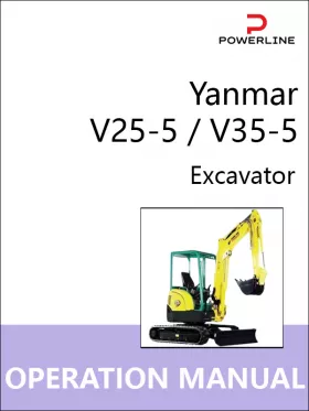 Книга по эксплуатации и техобслуживанию экскаватора Yanmar V25-5 / V35-5
