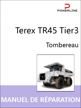 Книга по ремонту самосвала Terex TR45 Tier3 (на французском языке)