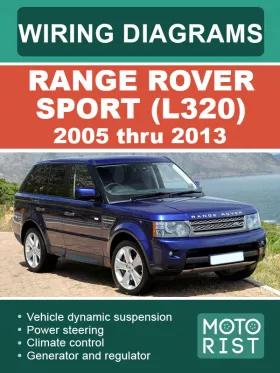 Цветные электросхемы Range Rover Sport (L320) с 2005 по 2013 год